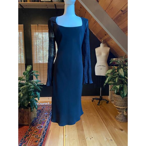 Vintage little black dress Sequin Sleeves - Picture 2 of 9